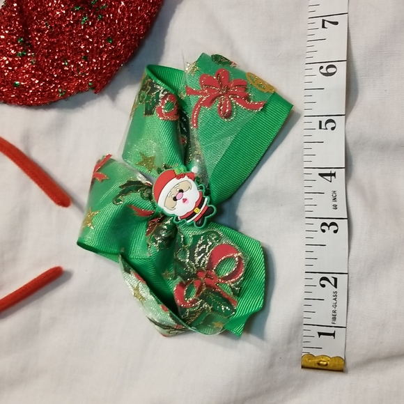 Lot of 3 high quality holiday bling set sequins glitter fabric - Picture 7 of 8